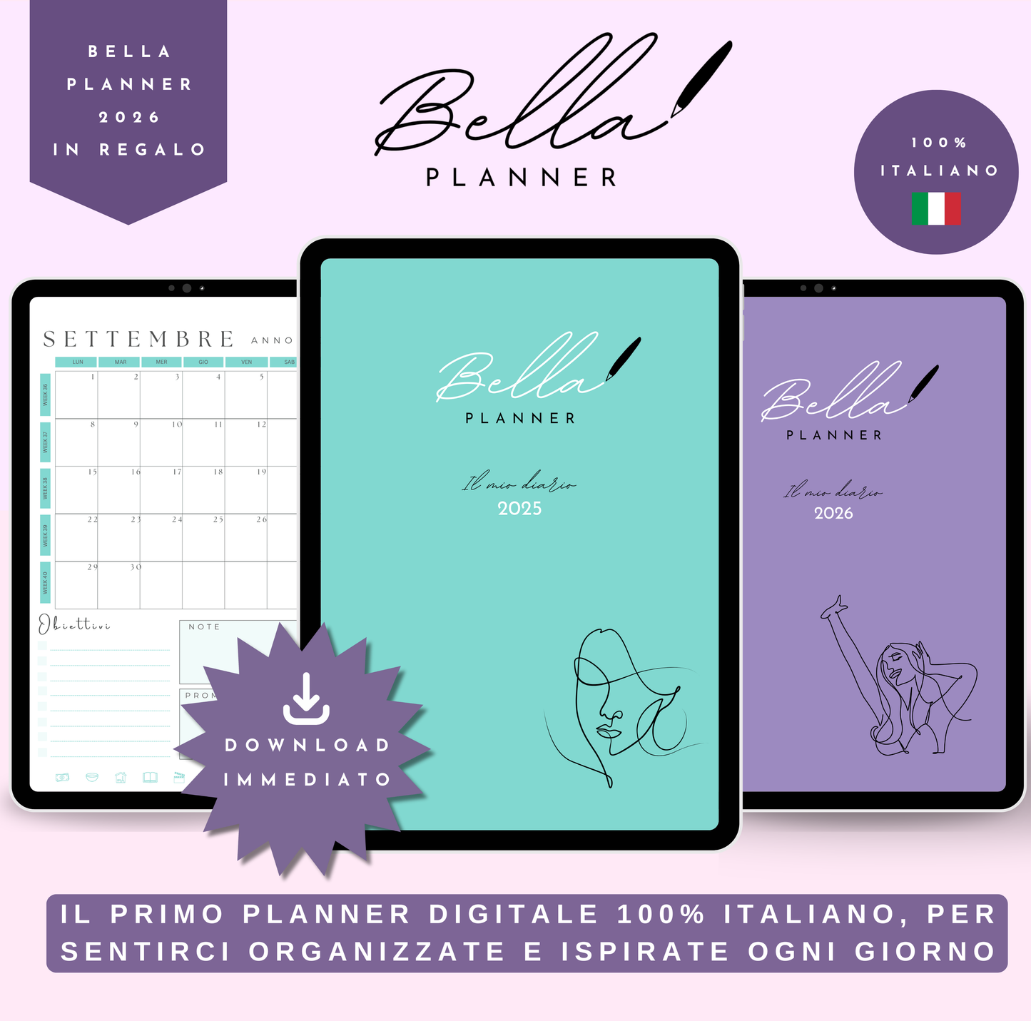 Bella Planner 2025 + 2026 in regalo! 🎁