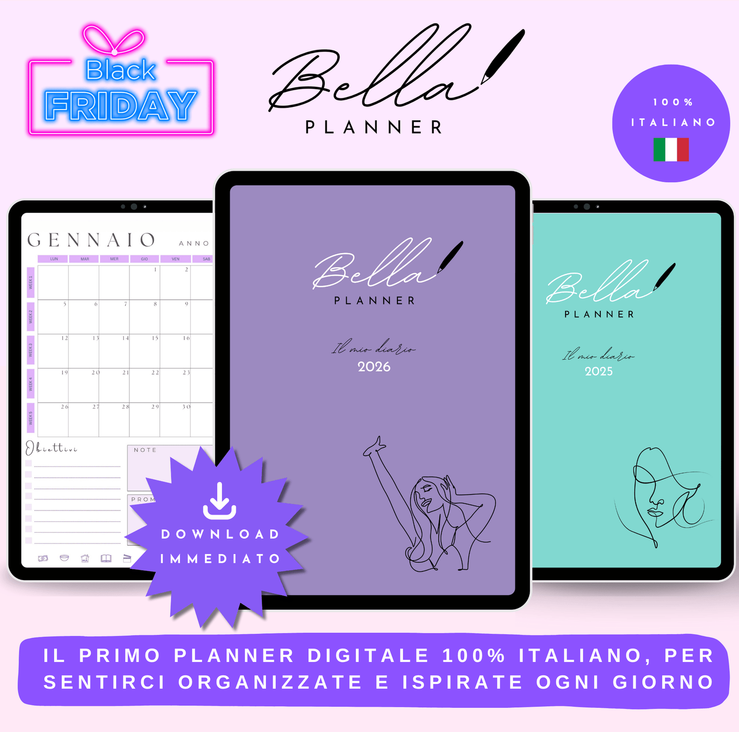 Bella Planner 2026 Offerta Black Friday 🎁