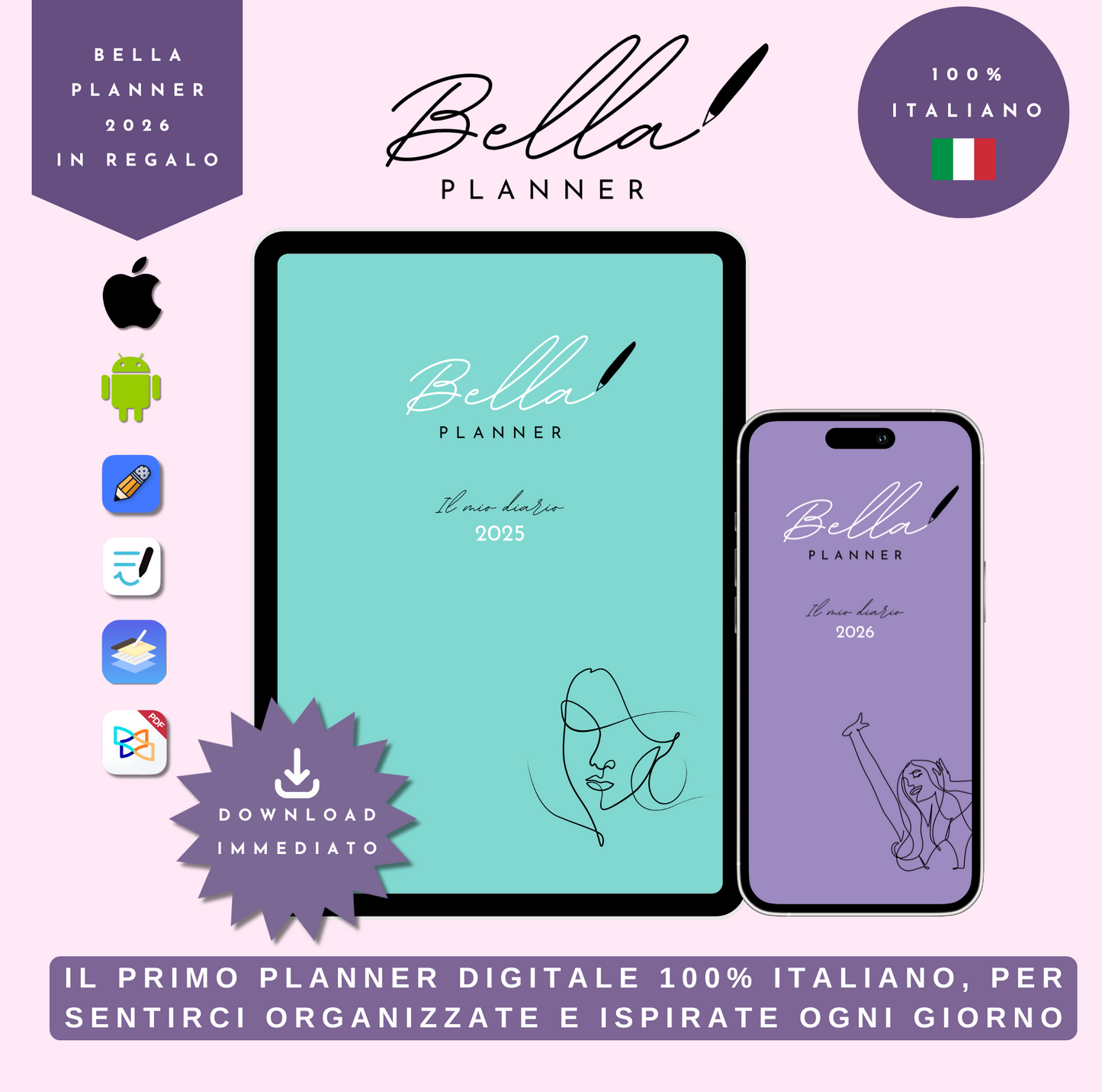 Bella Planner 2025 + 2026 in regalo! 🎁