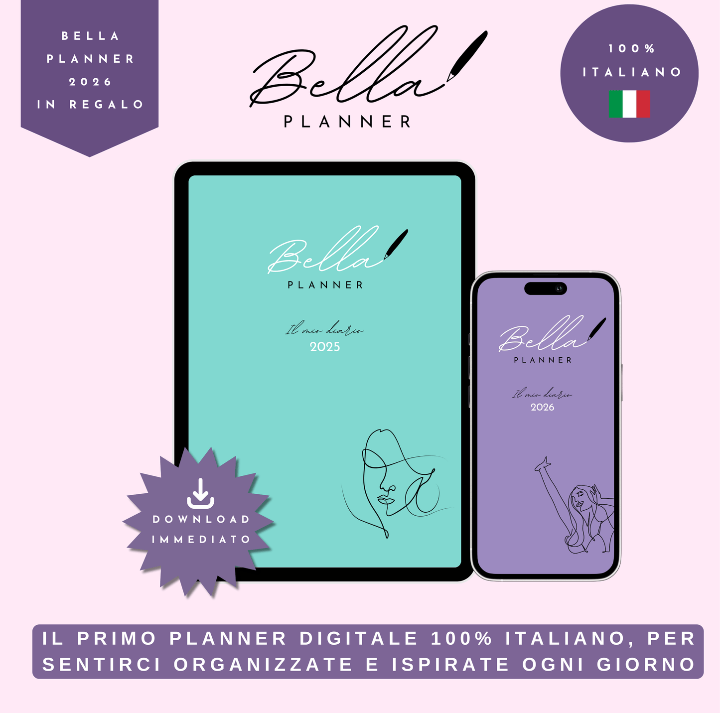 Bella Planner 2025 + 2026 in regalo! 🎁