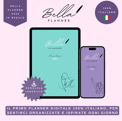 Bella Planner 2025 + 2026 in regalo! 🎁