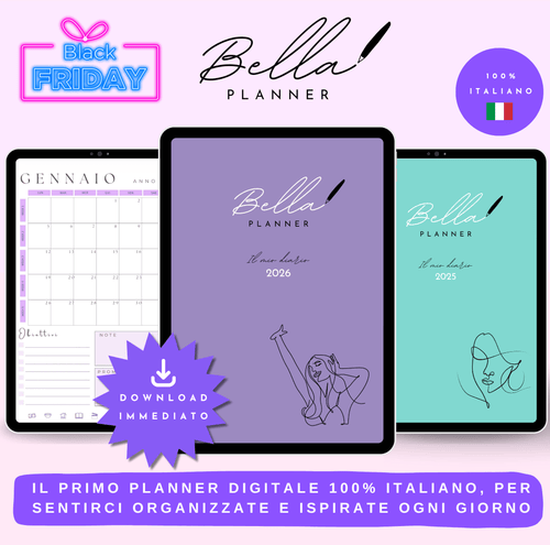 Bella Planner 2026 Offerta Black Friday 🎁